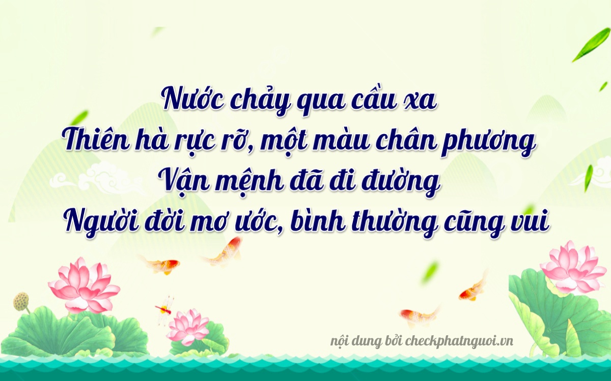 Bài thơ ý nghĩa cho <b>biển số 22080</b> tại website checkphatnguoi.vn