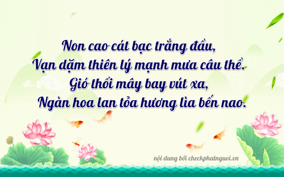 Bài thơ ý nghĩa cho <b>biển số 22922</b> tại website checkphatnguoi.vn