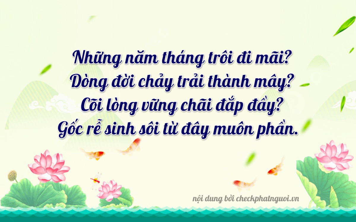 Bài thơ ý nghĩa cho <b>biển số 2296</b> tại website checkphatnguoi.vn