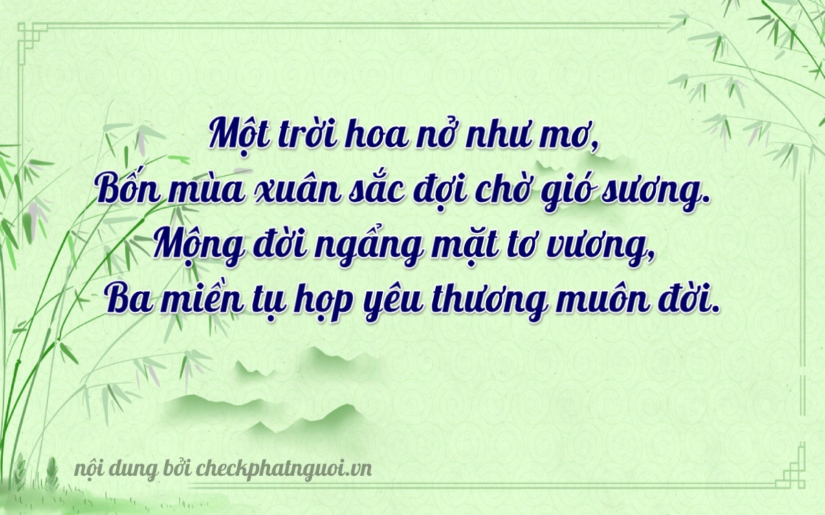 Bài thơ ý nghĩa cho <b>biển số 22A-11434</b> tại website checkphatnguoi.vn