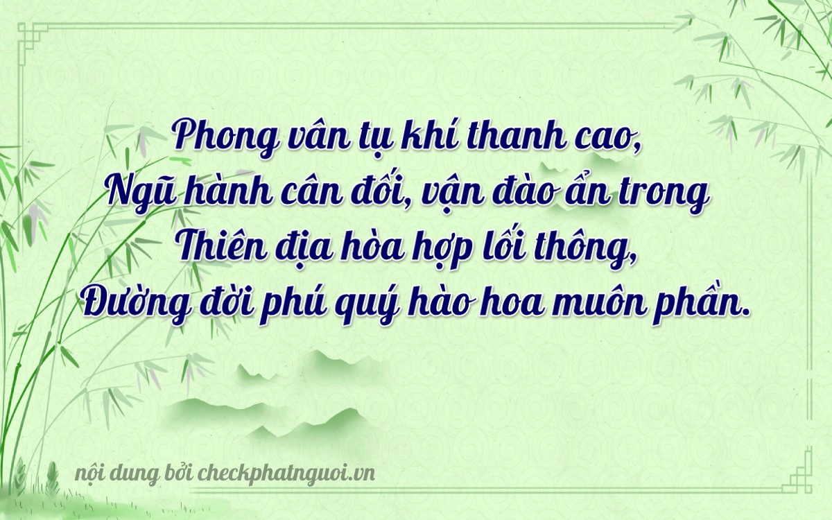 Bài thơ ý nghĩa cho <b>biển số 22A-12311</b> tại website checkphatnguoi.vn