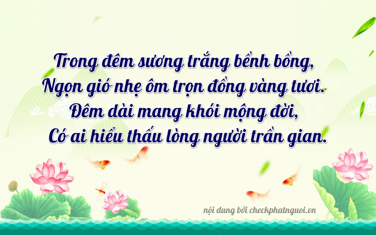 Bài thơ ý nghĩa cho <b>biển số 22A-13212</b> tại website checkphatnguoi.vn