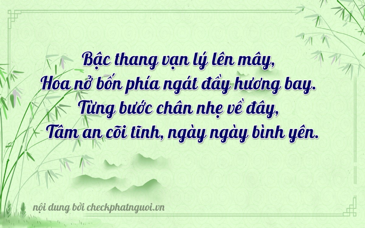 Bài thơ ý nghĩa cho <b>biển số 22A-17083</b> tại website checkphatnguoi.vn