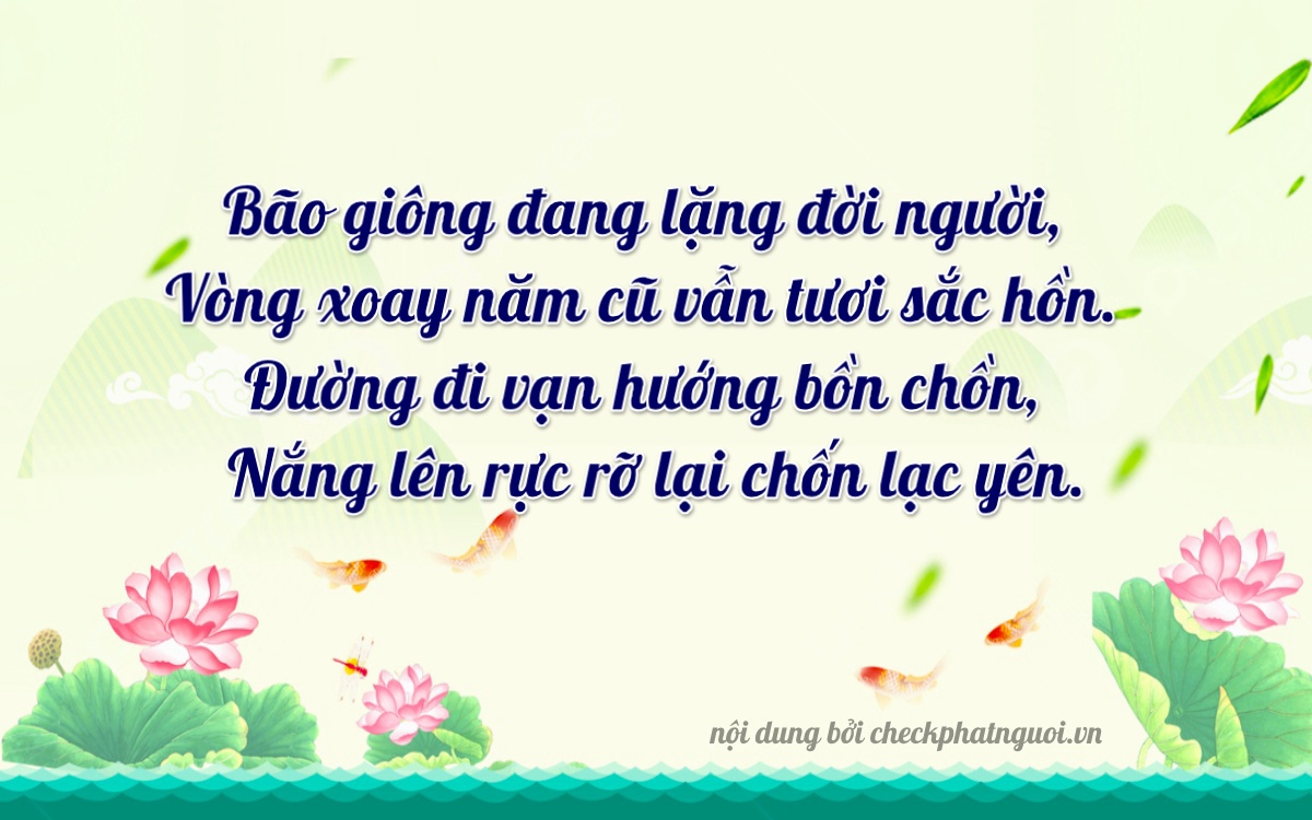 Bài thơ ý nghĩa cho <b>biển số 22A-22360</b> tại website checkphatnguoi.vn