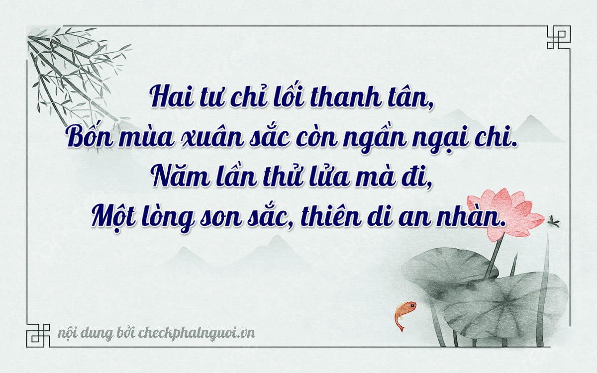 Bài thơ ý nghĩa cho <b>biển số 22A-24511</b> tại website checkphatnguoi.vn