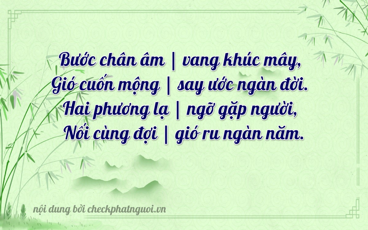 Bài thơ ý nghĩa cho <b>biển số 22A-25205</b> tại website checkphatnguoi.vn