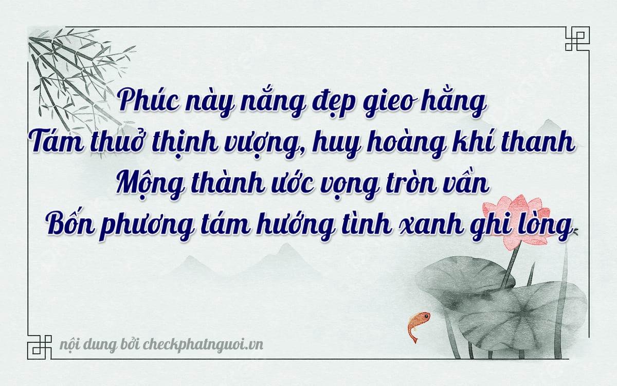 Bài thơ ý nghĩa cho <b>biển số 22A8-88888</b> tại website checkphatnguoi.vn