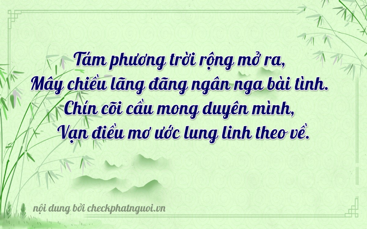 Bài thơ ý nghĩa cho <b>biển số 22A-88917</b> tại website checkphatnguoi.vn