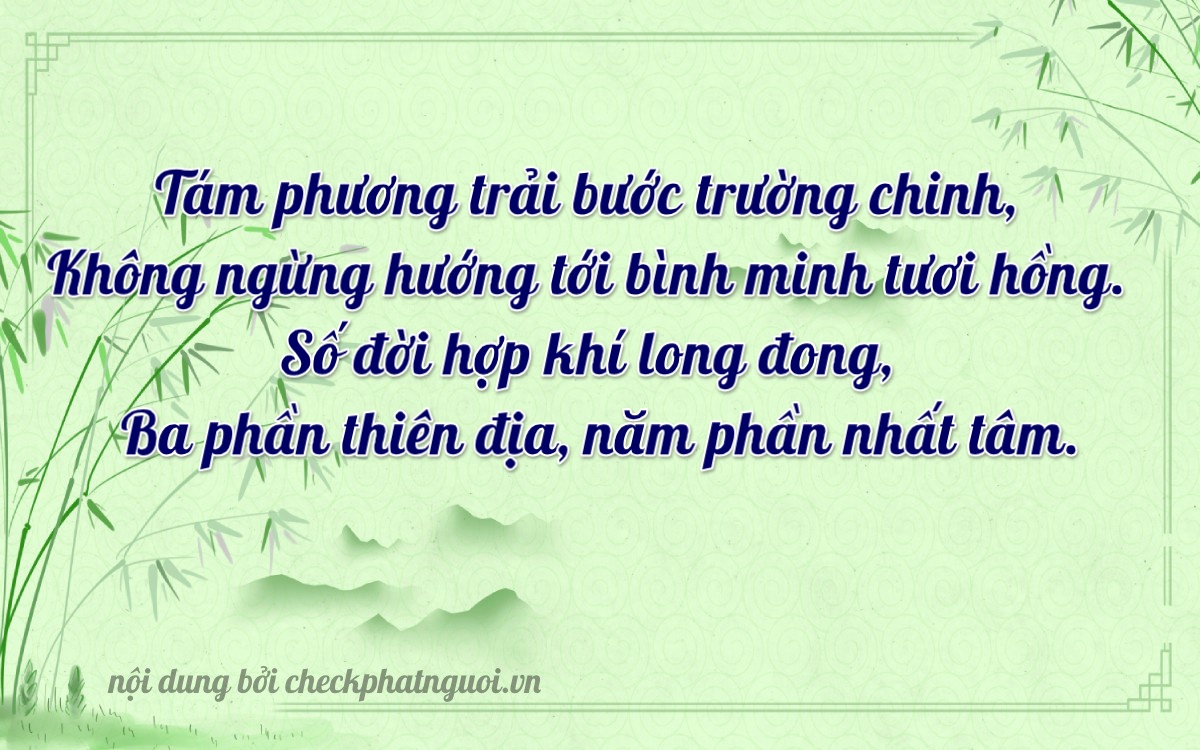 Bài thơ ý nghĩa cho <b>biển số 22AA-18083</b> tại website checkphatnguoi.vn