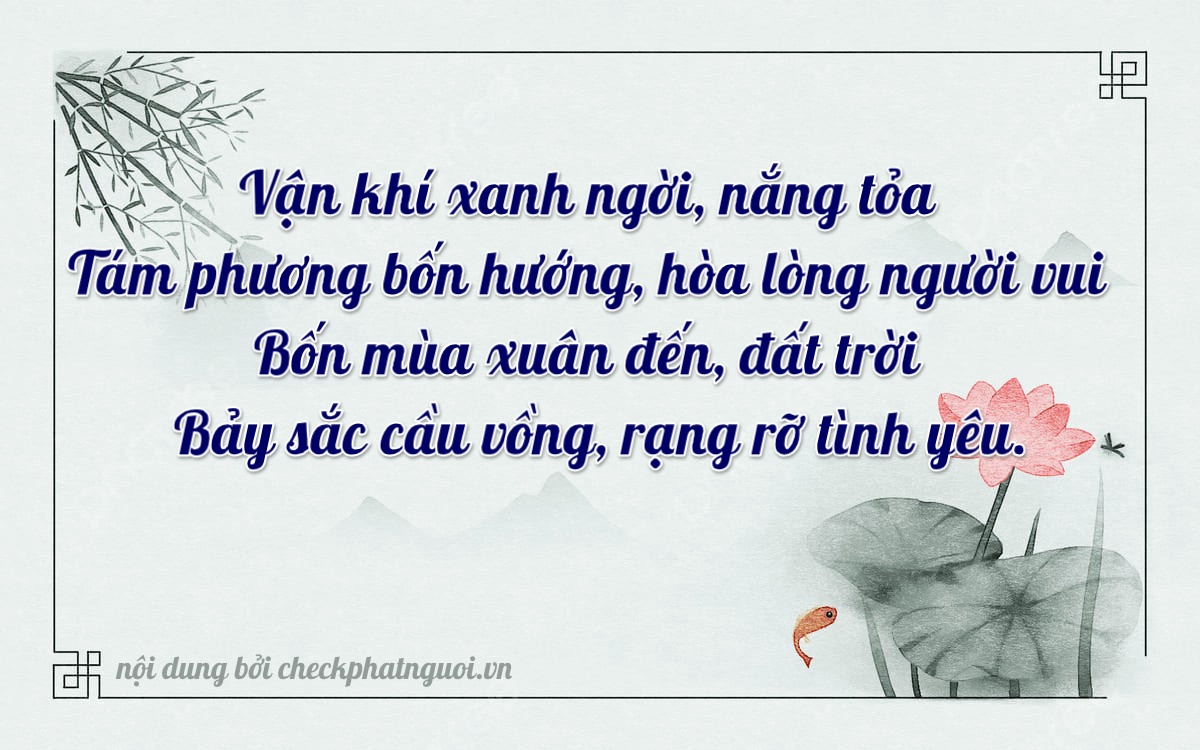Bài thơ ý nghĩa cho <b>biển số 22B1-08047</b> tại website checkphatnguoi.vn