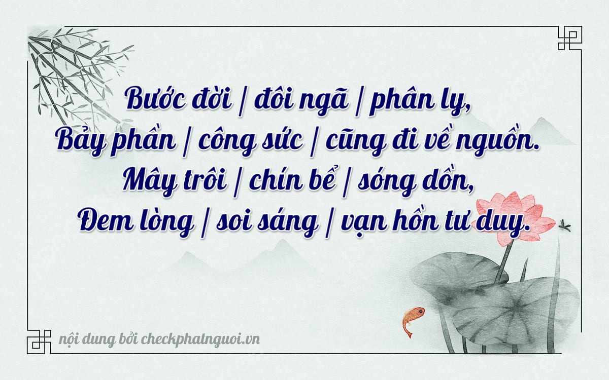 Bài thơ ý nghĩa cho <b>biển số 22B1-72730</b> tại website checkphatnguoi.vn