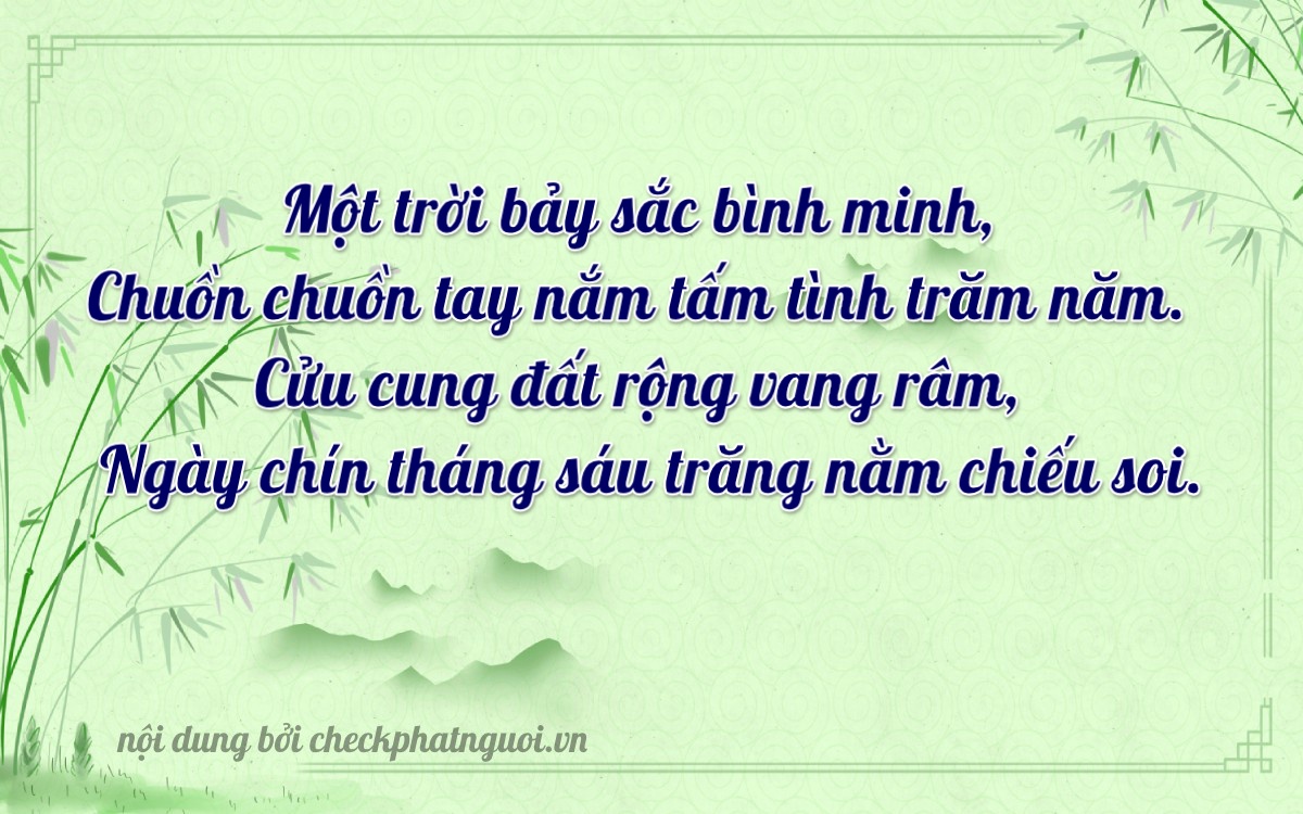 Bài thơ ý nghĩa cho <b>biển số 22B-17986</b> tại website checkphatnguoi.vn