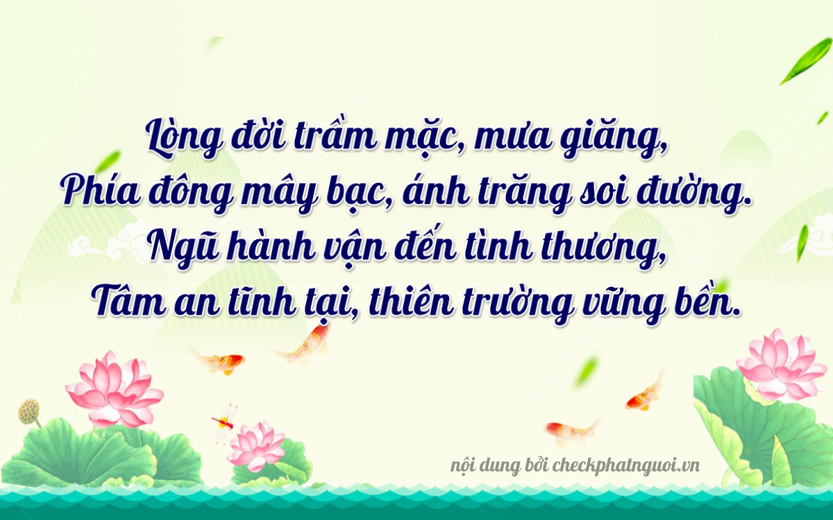 Bài thơ ý nghĩa cho <b>biển số 22B2-01381</b> tại website checkphatnguoi.vn