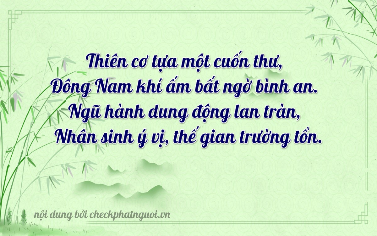 Bài thơ ý nghĩa cho <b>biển số 22C-06153</b> tại website checkphatnguoi.vn