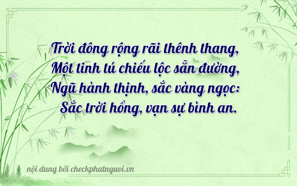 Bài thơ ý nghĩa cho <b>biển số 22C-10316</b> tại website checkphatnguoi.vn