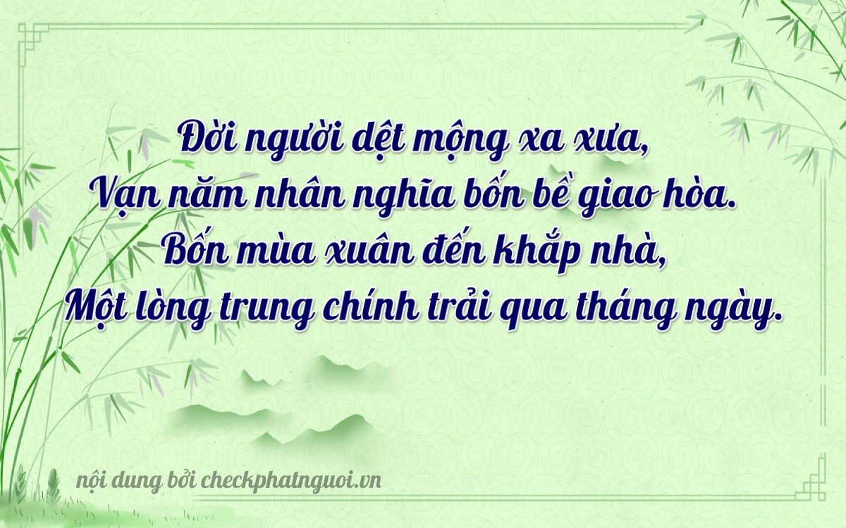 Bài thơ ý nghĩa cho <b>biển số 22C-11418</b> tại website checkphatnguoi.vn