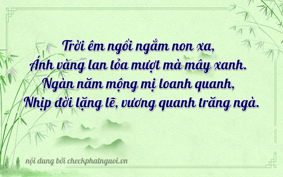 Bài thơ ý nghĩa cho <b>biển số 22F-00557</b> tại website checkphatnguoi.vn