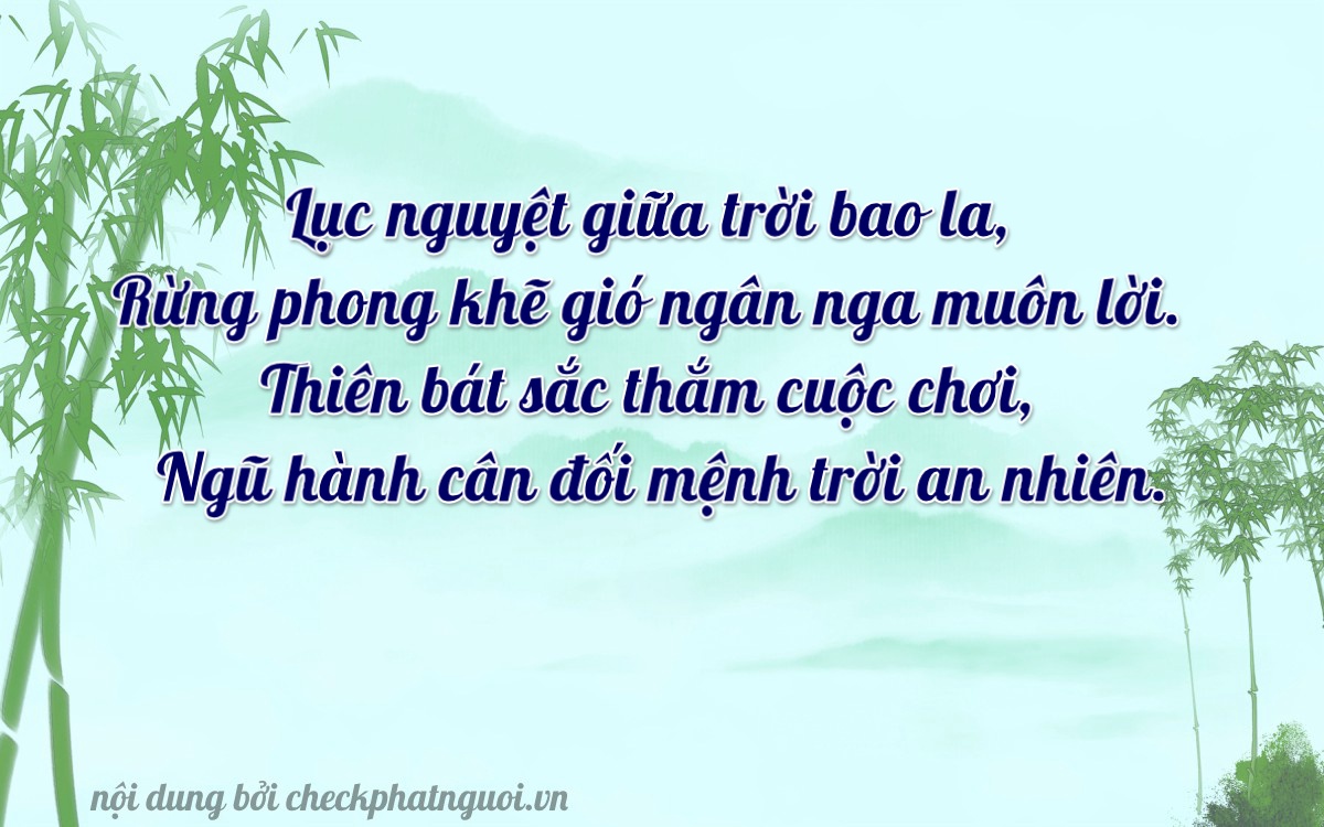 Bài thơ ý nghĩa cho <b>biển số 22H-62380</b> tại website checkphatnguoi.vn