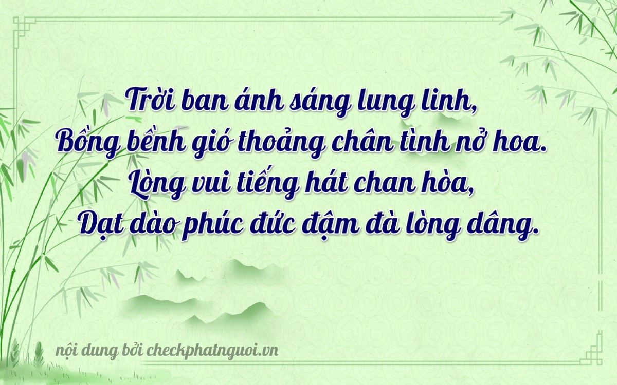 Bài thơ ý nghĩa cho <b>biển số 22K-11374</b> tại website checkphatnguoi.vn