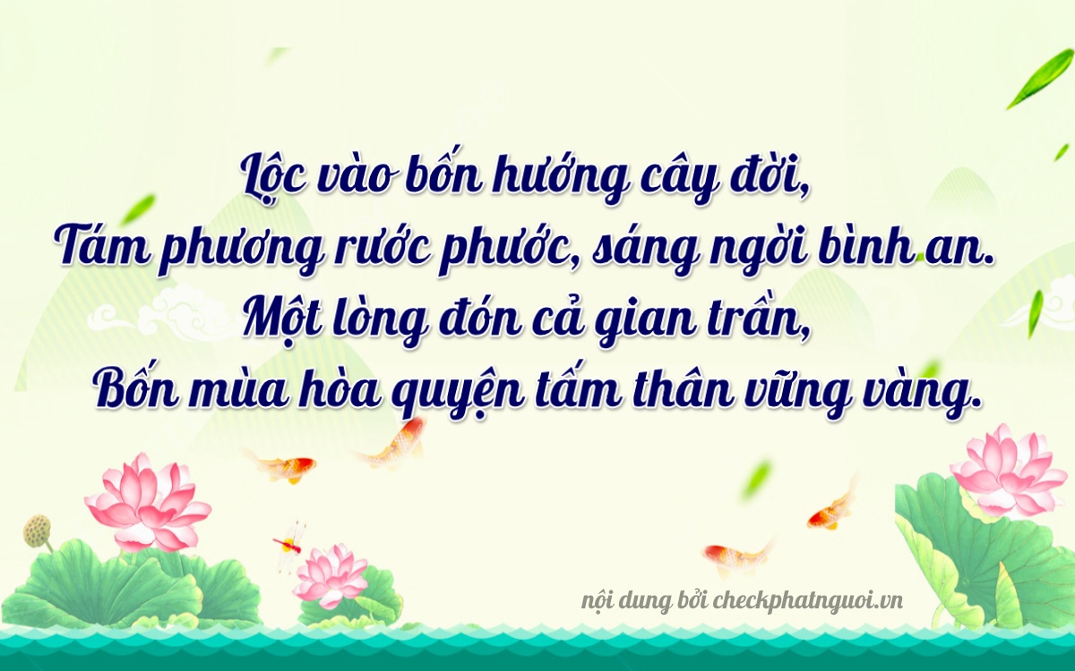 Bài thơ ý nghĩa cho <b>biển số 22K-61844</b> tại website checkphatnguoi.vn