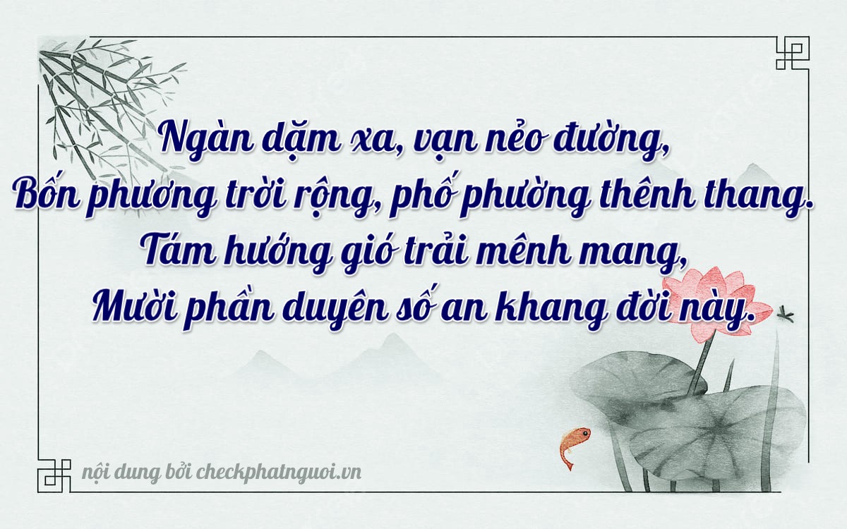 Bài thơ ý nghĩa cho <b>biển số 22S1-46819</b> tại website checkphatnguoi.vn