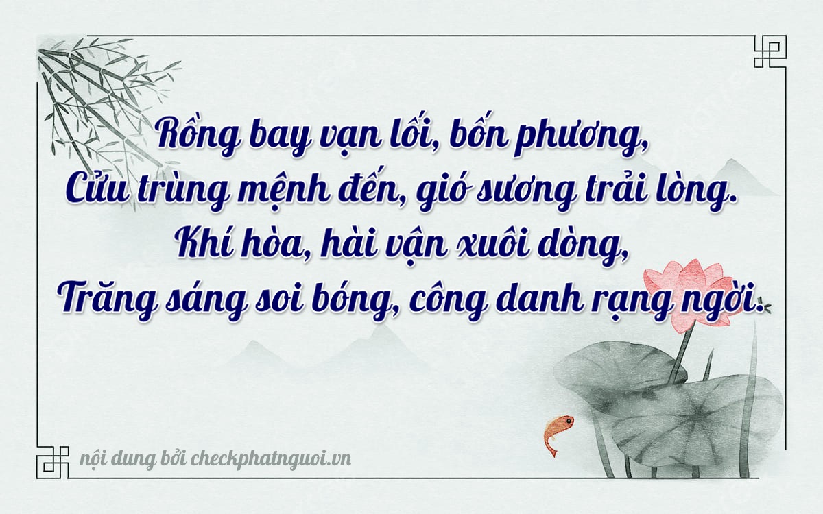 Bài thơ ý nghĩa cho <b>biển số 22S1-48972</b> tại website checkphatnguoi.vn