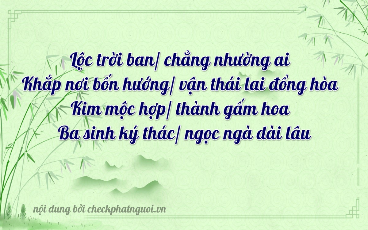 Bài thơ ý nghĩa cho <b>biển số 22T1-00634</b> tại website checkphatnguoi.vn