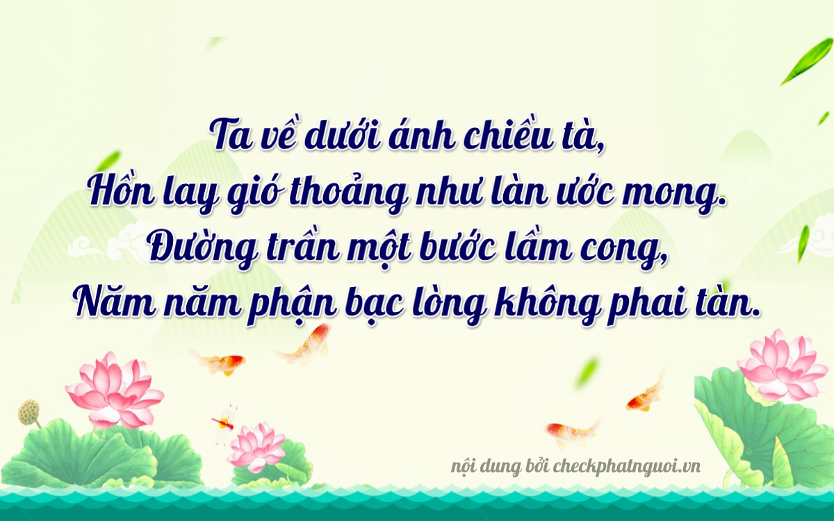 Bài thơ ý nghĩa cho <b>biển số 22T1-07889</b> tại website checkphatnguoi.vn