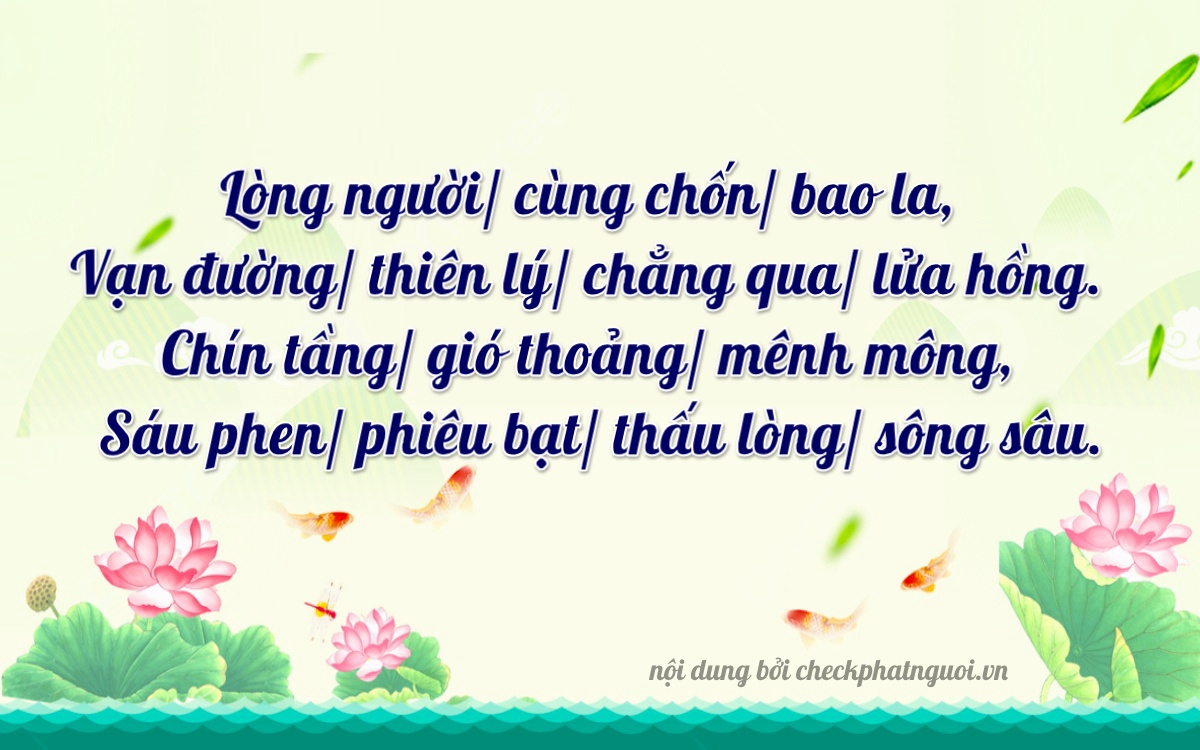 Bài thơ ý nghĩa cho <b>biển số 22T1-07986</b> tại website checkphatnguoi.vn