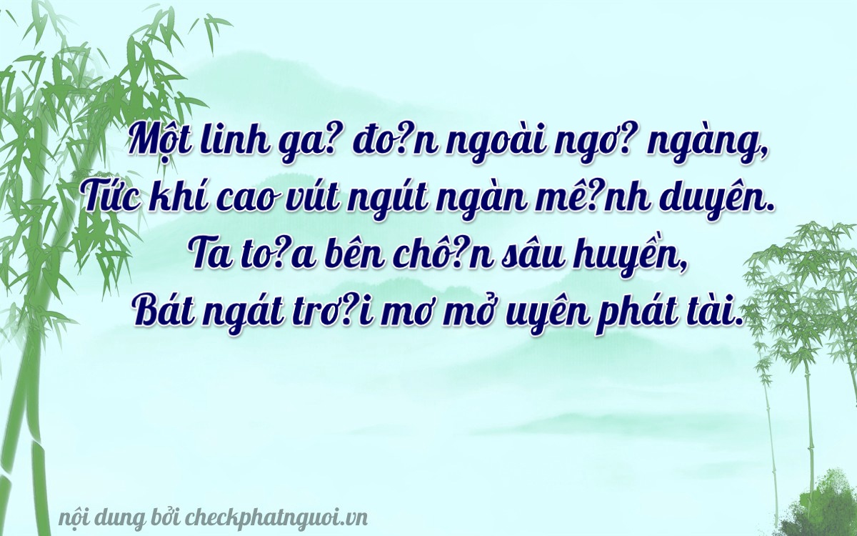 Bài thơ ý nghĩa cho <b>biển số 22TA-01068</b> tại website checkphatnguoi.vn