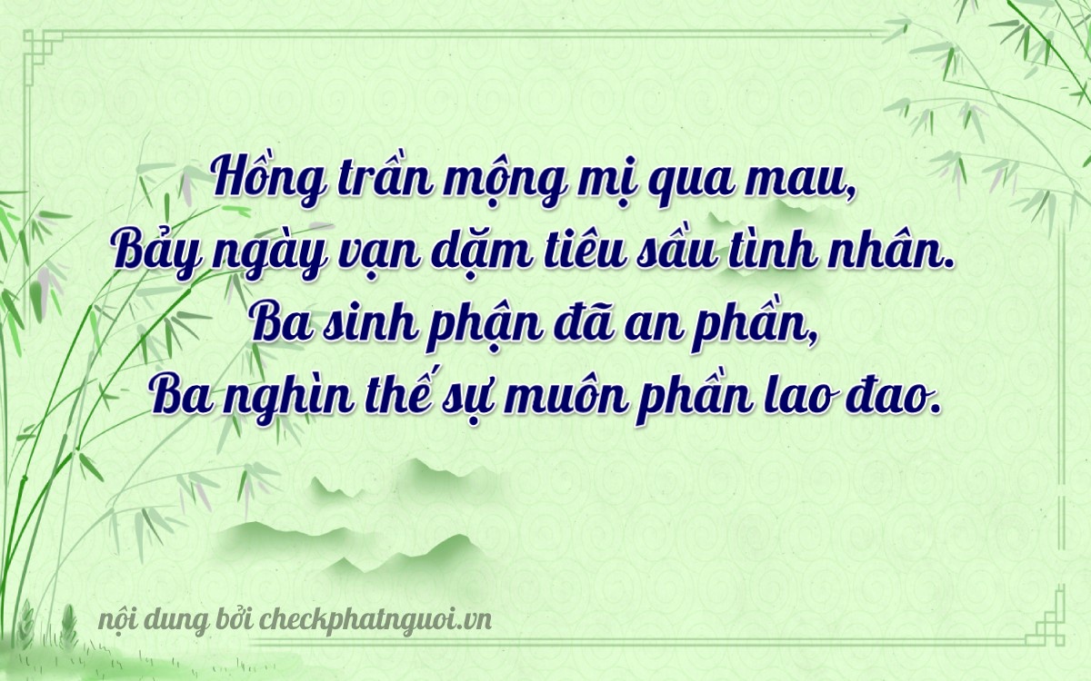 Bài thơ ý nghĩa cho <b>biển số 22TA-08733</b> tại website checkphatnguoi.vn