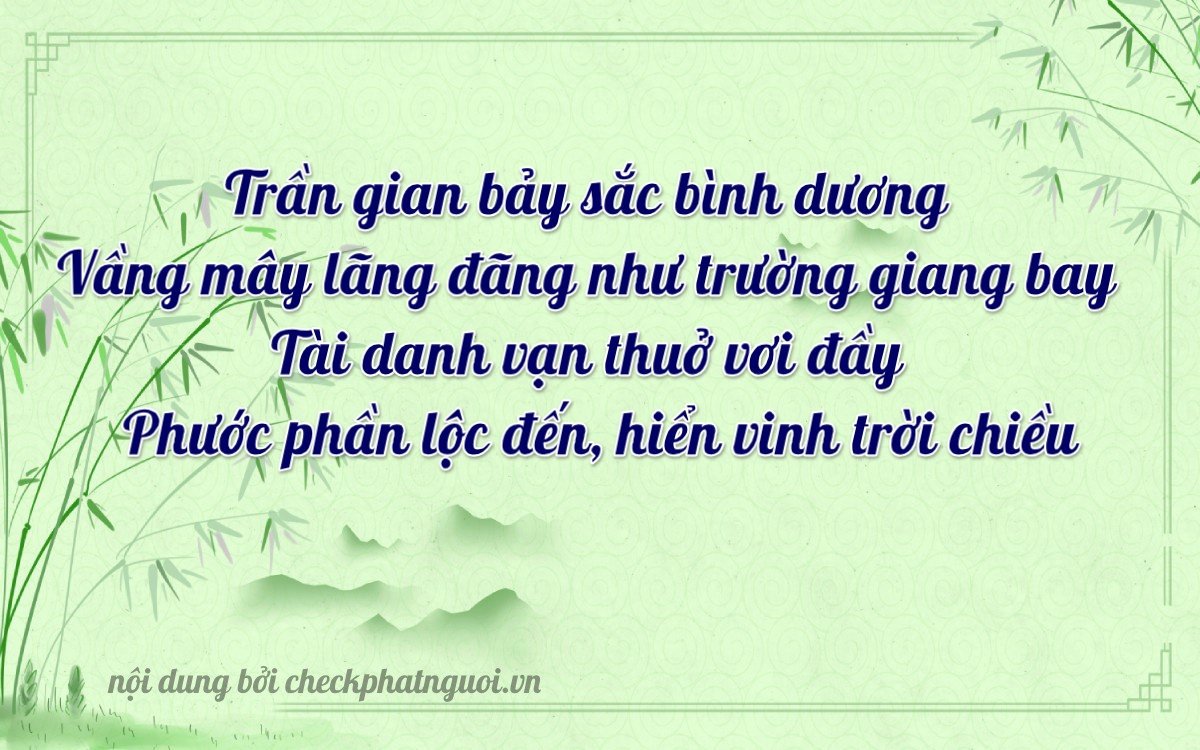 Bài thơ ý nghĩa cho <b>biển số 22YA-06773</b> tại website checkphatnguoi.vn