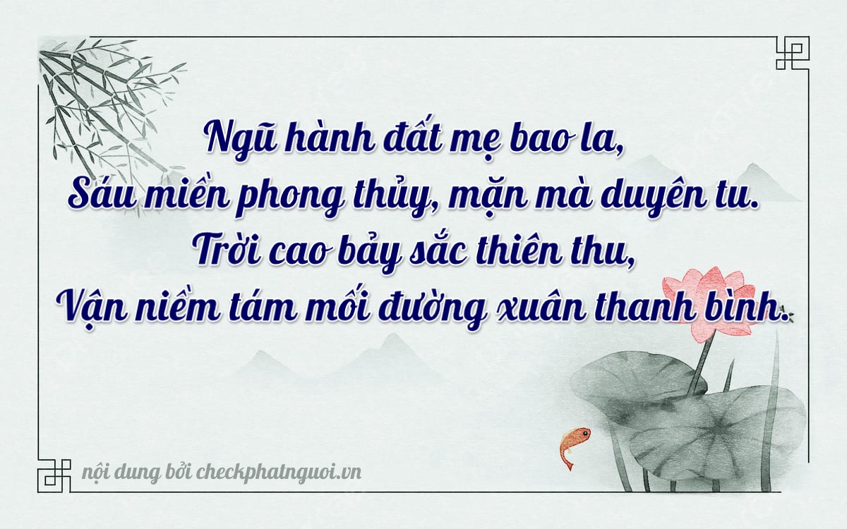 Bài thơ ý nghĩa cho <b>biển số 23167</b> tại website checkphatnguoi.vn