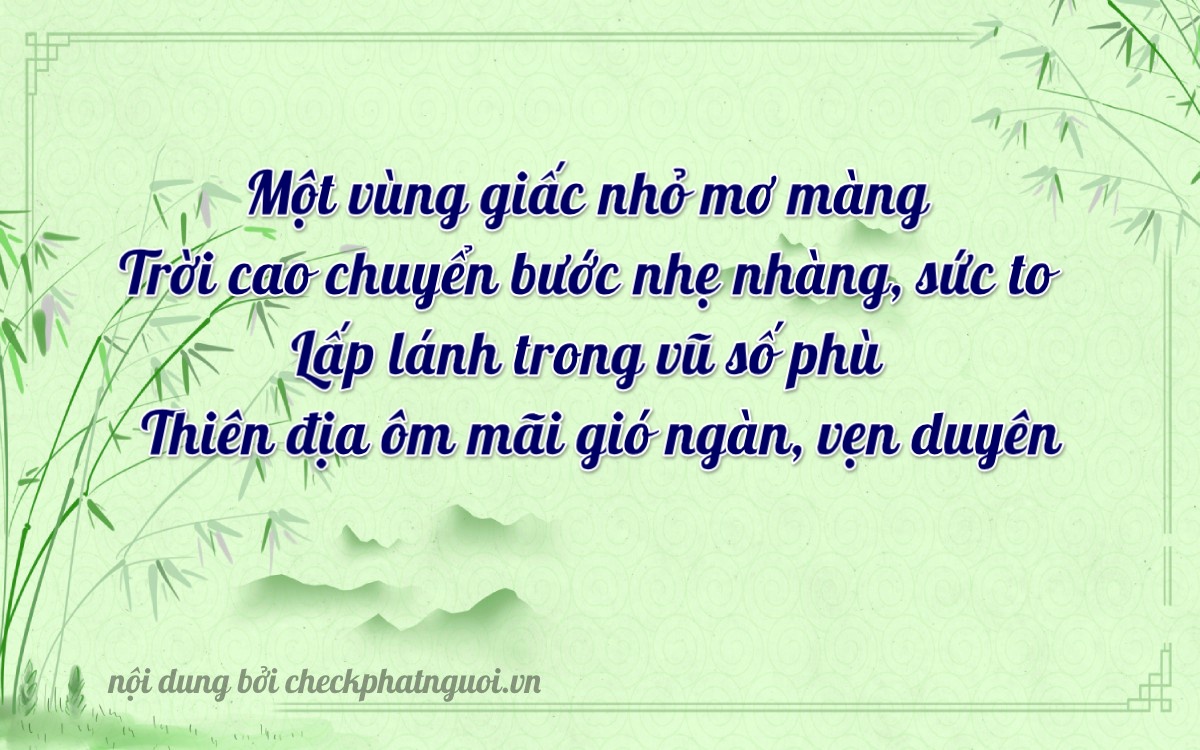 Bài thơ ý nghĩa cho <b>biển số 23A-00190</b> tại website checkphatnguoi.vn