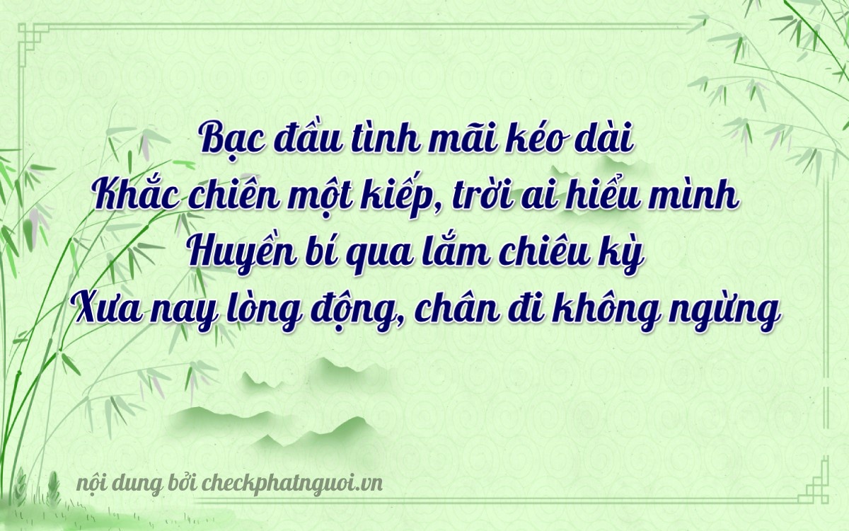 Bài thơ ý nghĩa cho <b>biển số 23A-02729</b> tại website checkphatnguoi.vn