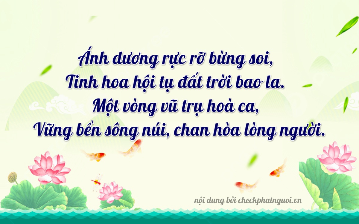 Bài thơ ý nghĩa cho <b>biển số 23A-03611</b> tại website checkphatnguoi.vn