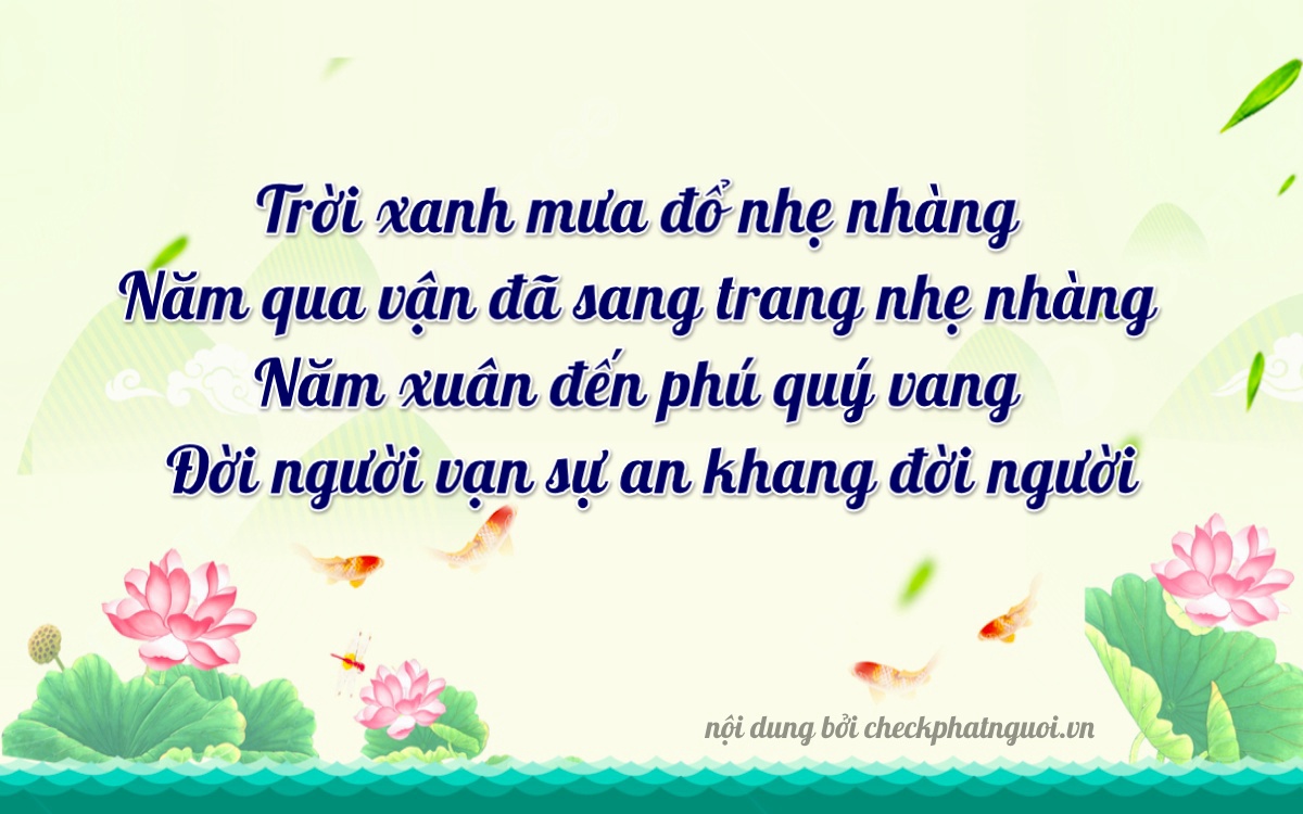 Bài thơ ý nghĩa cho <b>biển số 23A-05959</b> tại website checkphatnguoi.vn