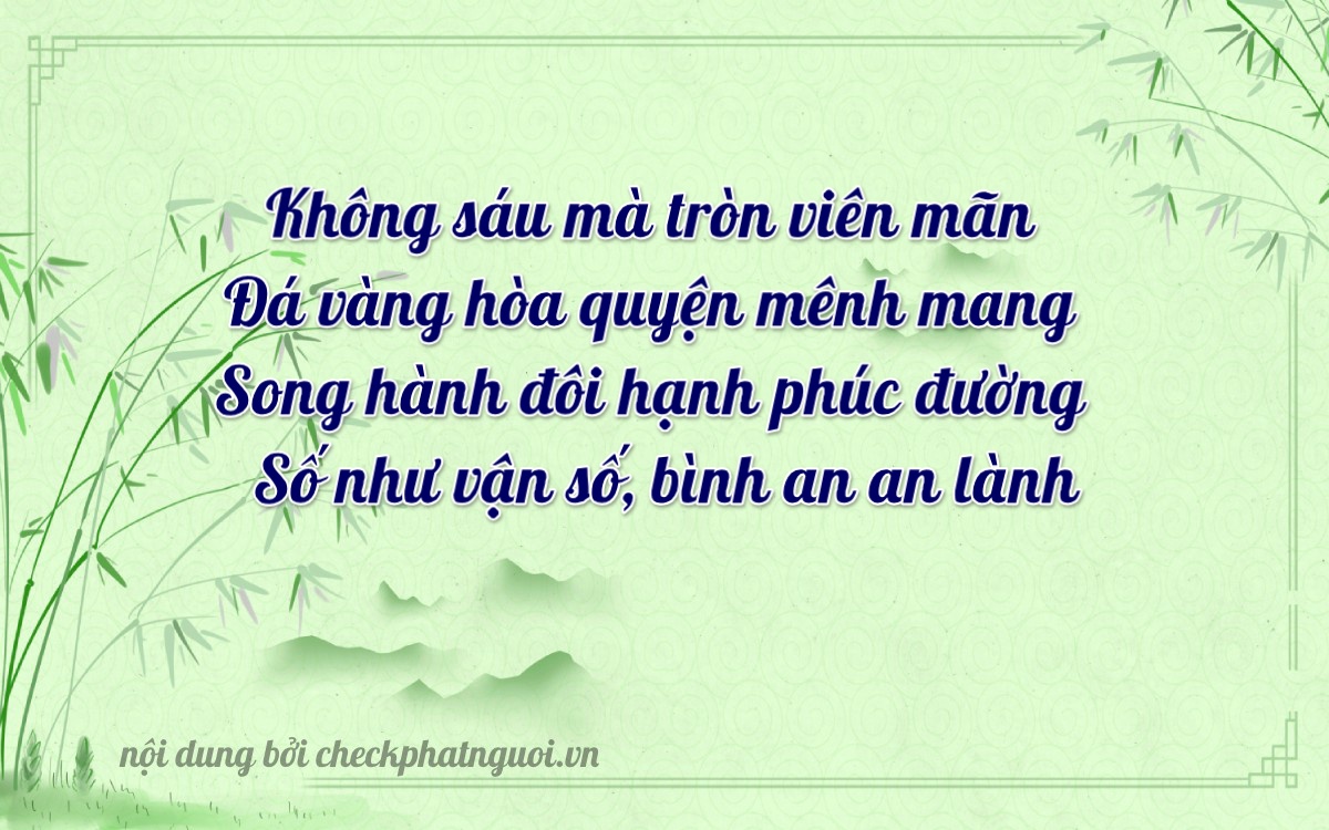 Bài thơ ý nghĩa cho <b>biển số 23A-06620</b> tại website checkphatnguoi.vn