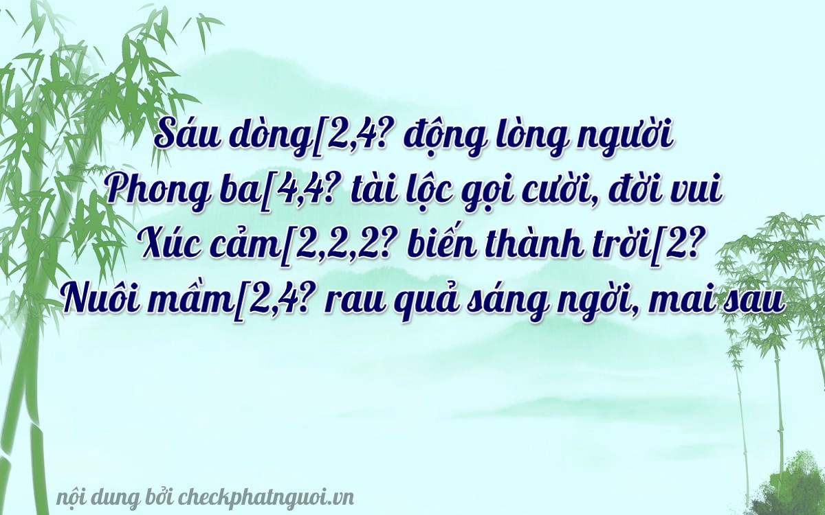 Bài thơ ý nghĩa cho <b>biển số 23A-06659</b> tại website checkphatnguoi.vn