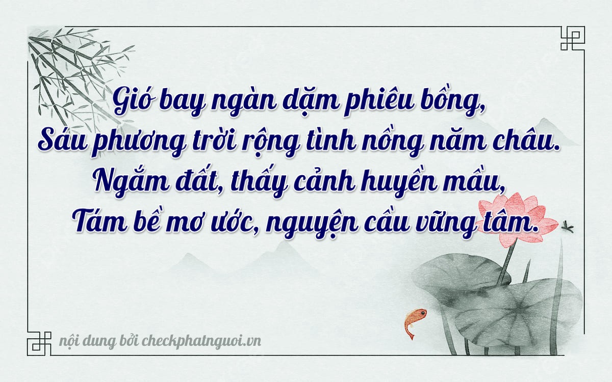 Bài thơ ý nghĩa cho <b>biển số 23A-06898</b> tại website checkphatnguoi.vn