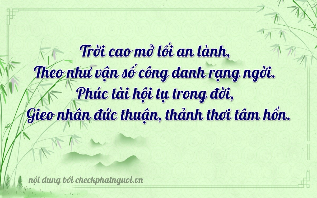 Bài thơ ý nghĩa cho <b>biển số 23A-09668</b> tại website checkphatnguoi.vn