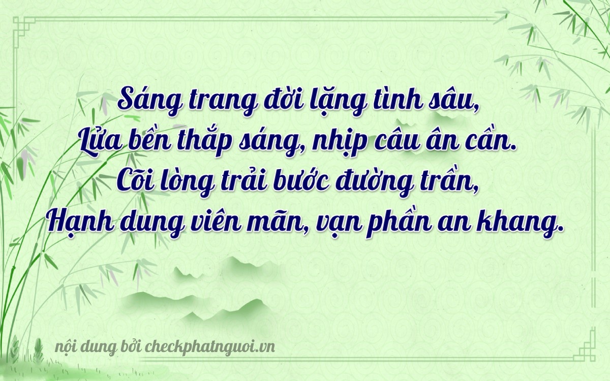 Bài thơ ý nghĩa cho <b>biển số 23A-11447</b> tại website checkphatnguoi.vn