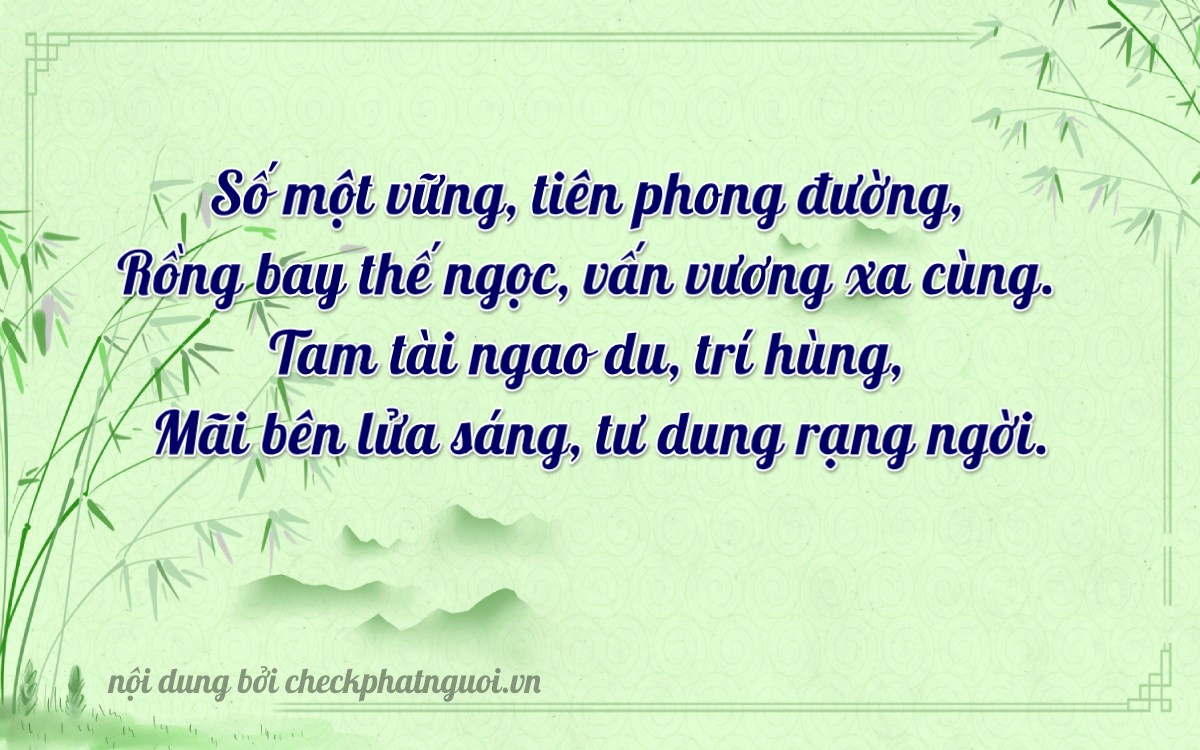 Bài thơ ý nghĩa cho <b>biển số 23A-13953</b> tại website checkphatnguoi.vn