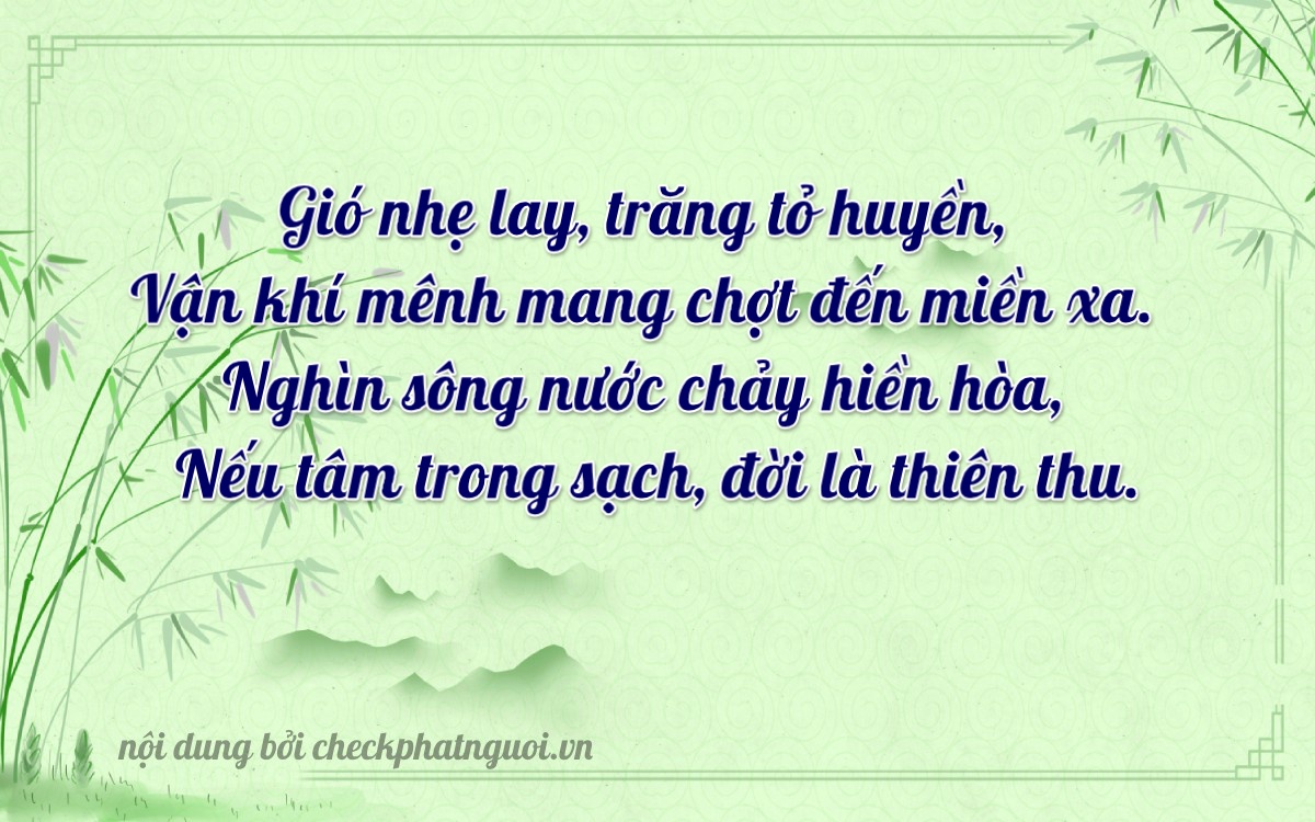 Bài thơ ý nghĩa cho <b>biển số 23A-14028</b> tại website checkphatnguoi.vn