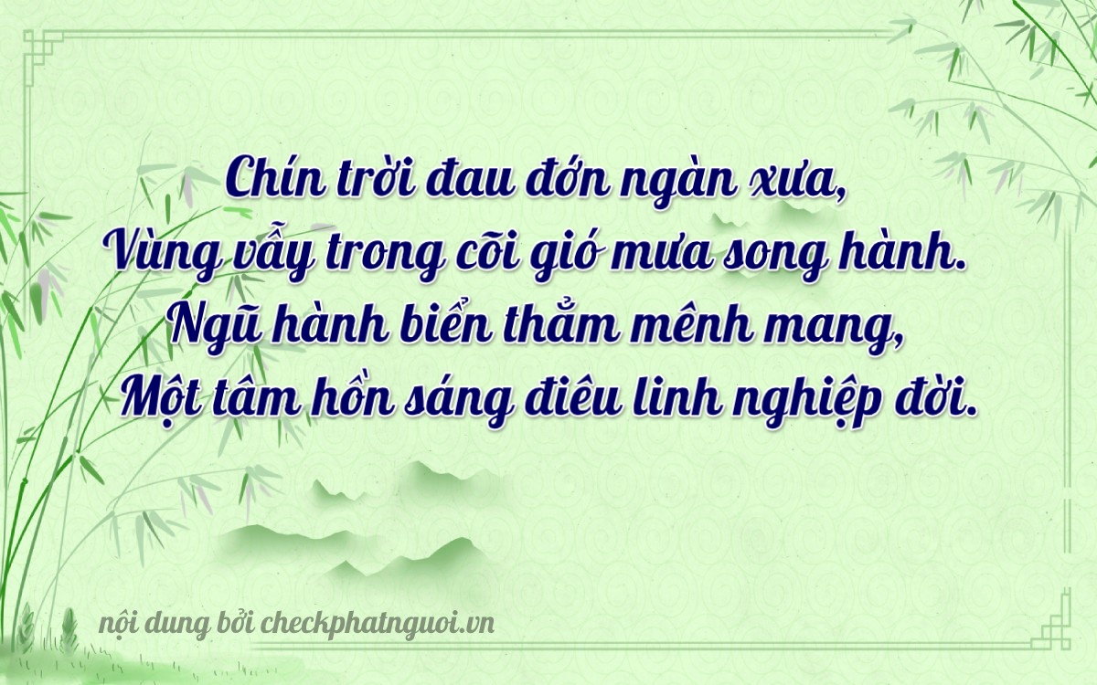 Bài thơ ý nghĩa cho <b>biển số 23A-14615</b> tại website checkphatnguoi.vn
