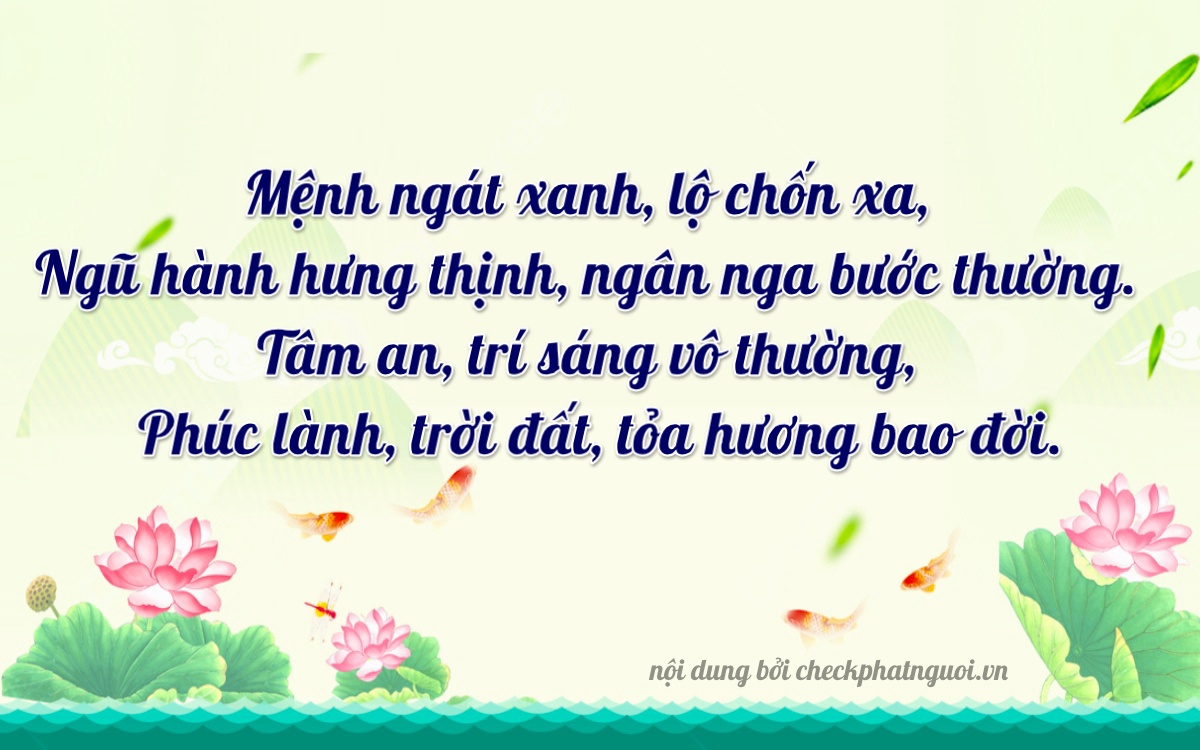 Bài thơ ý nghĩa cho <b>biển số 23A-14865</b> tại website checkphatnguoi.vn