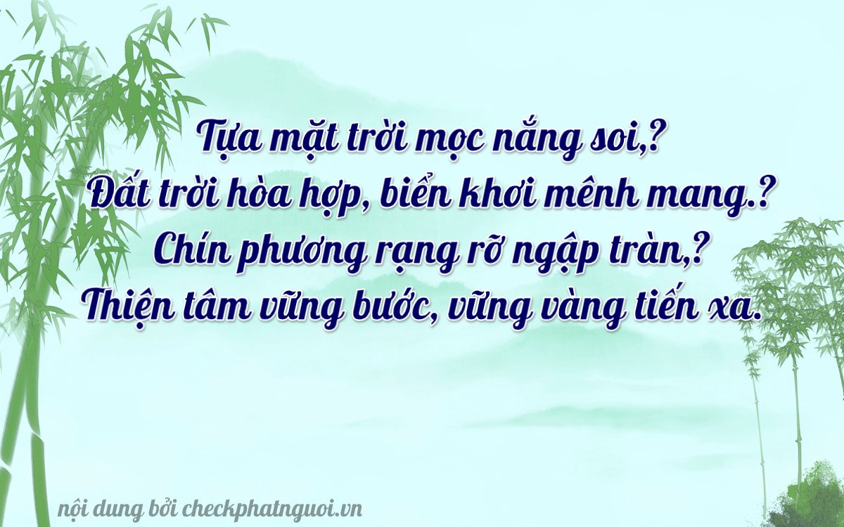 Bài thơ ý nghĩa cho <b>biển số 23AA-09168</b> tại website checkphatnguoi.vn