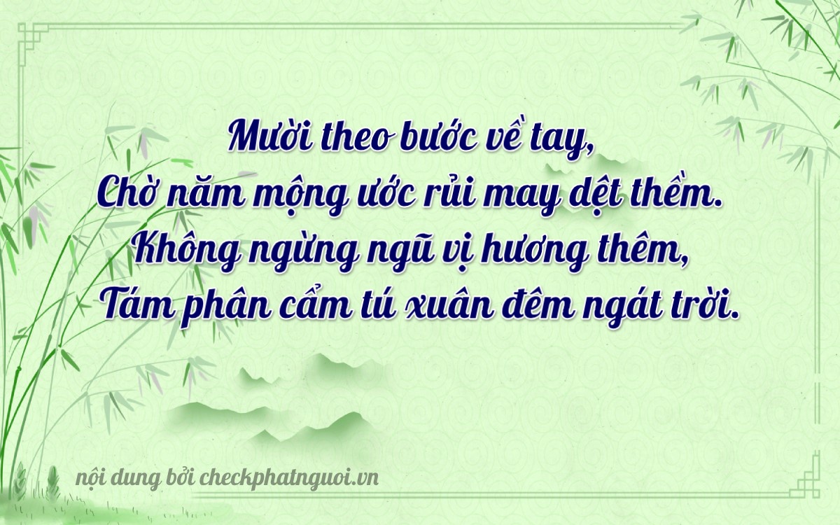 Bài thơ ý nghĩa cho <b>biển số 23AA-10598</b> tại website checkphatnguoi.vn