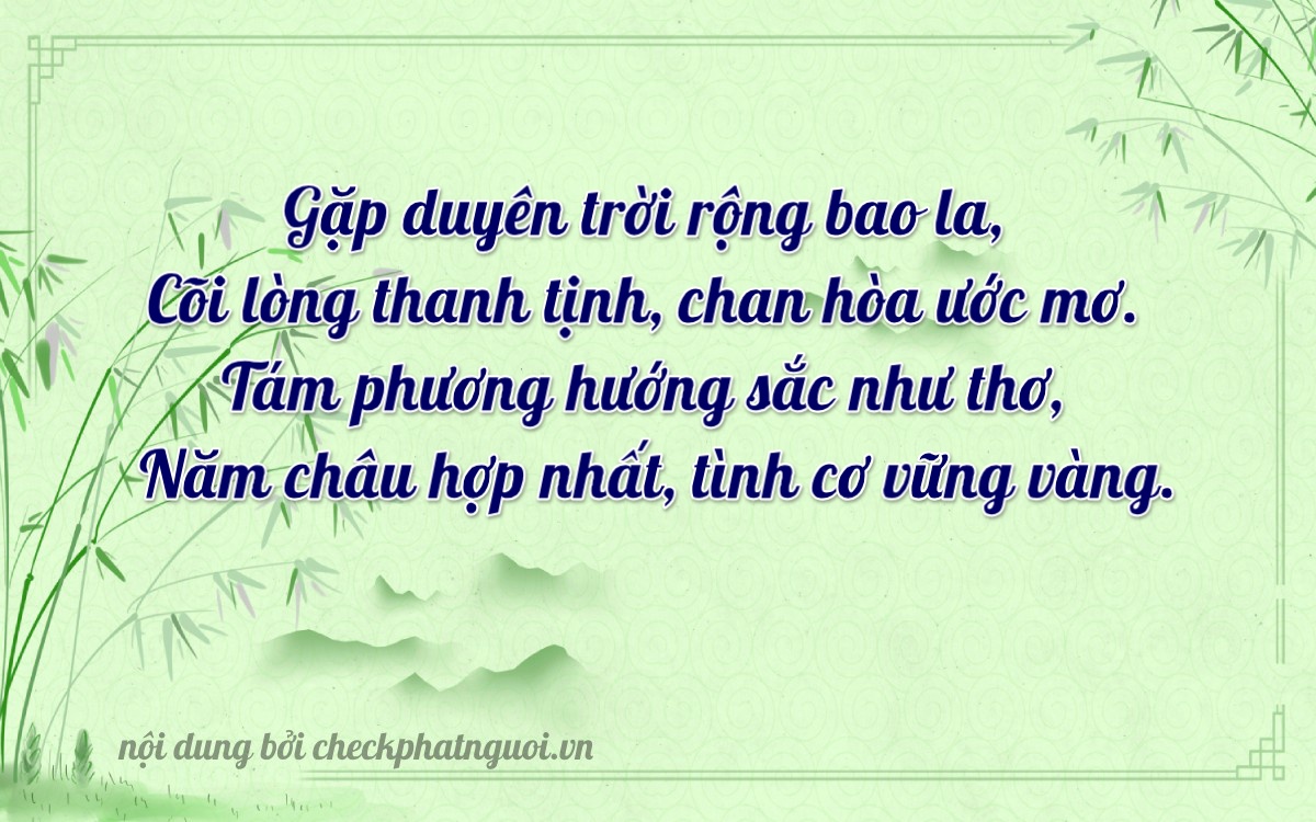 Bài thơ ý nghĩa cho <b>biển số 23AV-02885</b> tại website checkphatnguoi.vn