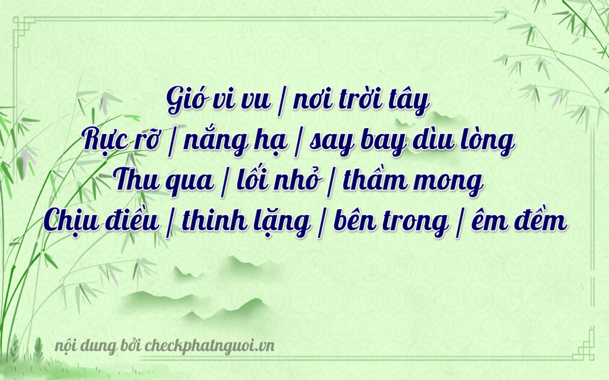 Bài thơ ý nghĩa cho <b>biển số 23B1-32839</b> tại website checkphatnguoi.vn